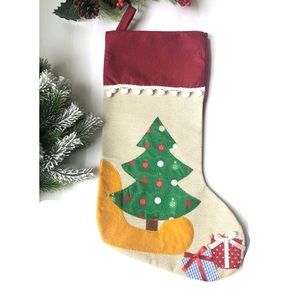 Christmas Trees Stocking Holiday Home Decor 17”